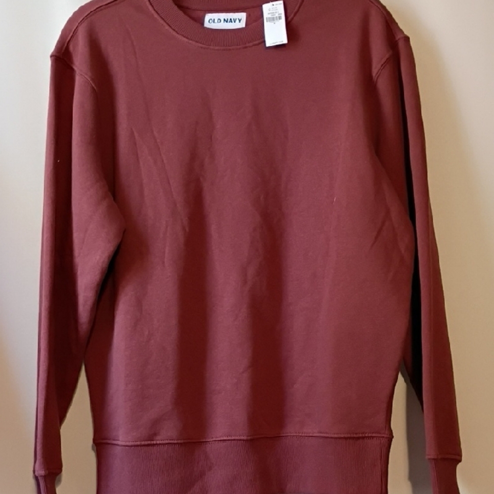 Old Navy Men's Burgundy Crewneck Sweater